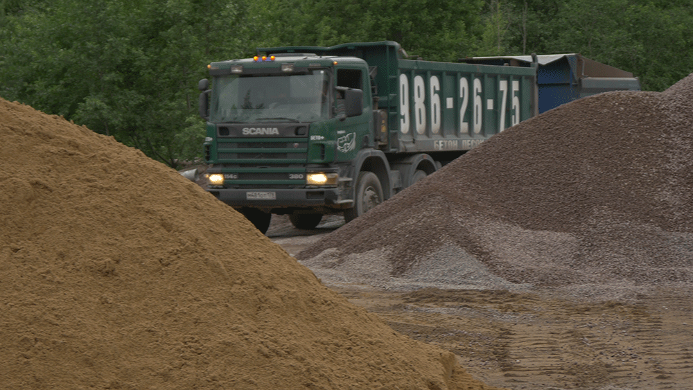 Продажа песок щебень в СПб | Купить с доставкой